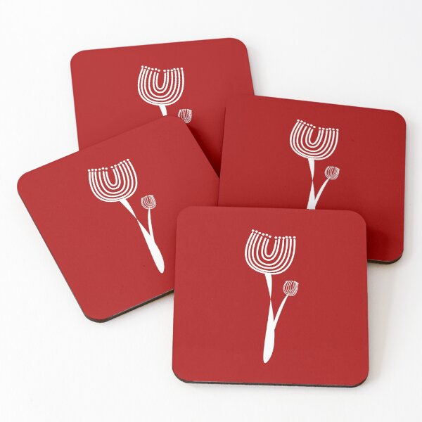 Item preview, Simple, abstract and artsy white graphic linear flower floral sketch designed and sold by Caroline Laursen.