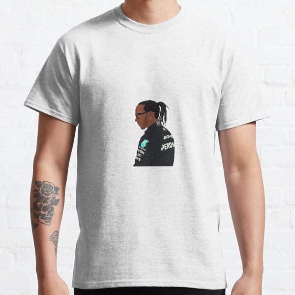 Lewis Hamilton pour Mercedes lors des essais de pré-saison 2021 à Bahreïn T-shirt classique