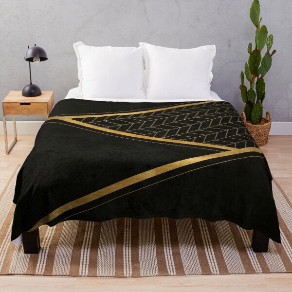 Item preview, Black Chevrons and Gold Geo designed and sold by AmbienceArt.