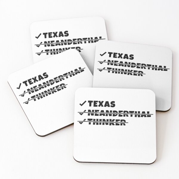 Item preview, Texas Neanderthal Thinker - Funny Texan Political, Pride Texan designed and sold by yeknow.