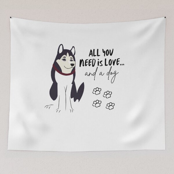 Item preview, Animal dog bp - All you need is love and a dog - funny dog designed and sold by youngdstag.