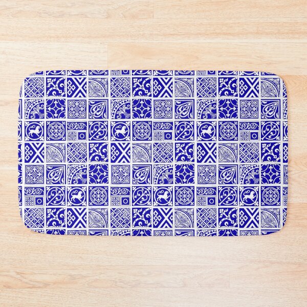 Item preview, Blue Medieval Tile Pattern designed and sold by softbluehum.