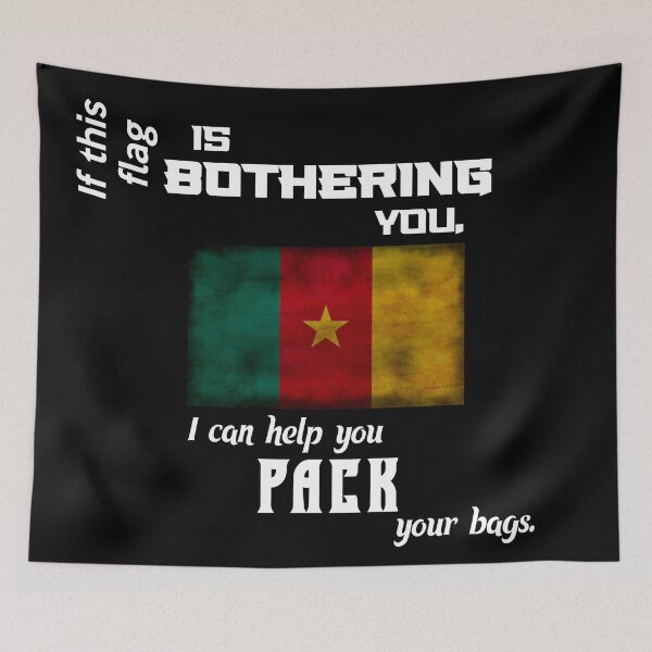 Item preview, Cameroonian flag - pack your bags designed and sold by 2Girls1Shirt.