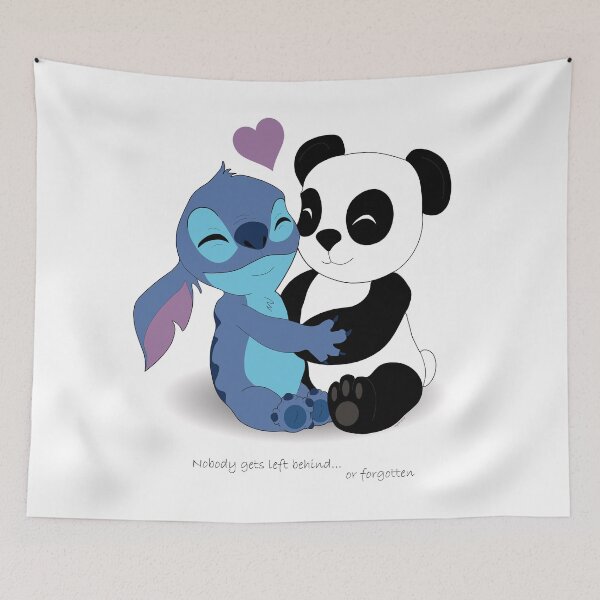 Aperçu de l'œuvre Stitch & Panda créée et vendue par tayloriginal.