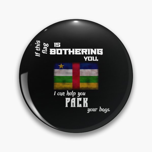 Item preview, Central African flag - pack your bags designed and sold by 2Girls1Shirt.