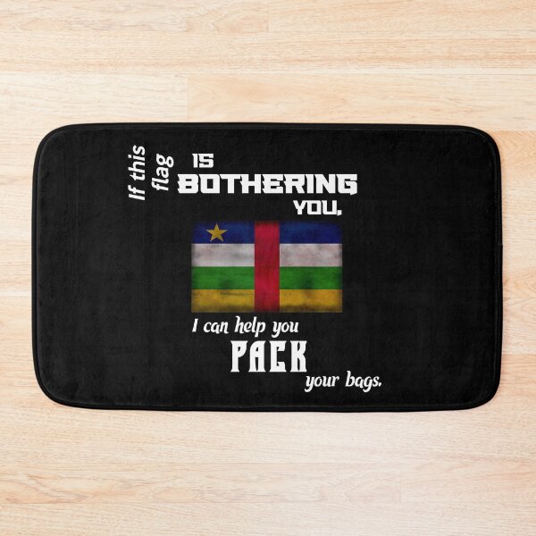 Item preview, Central African flag - pack your bags designed and sold by 2Girls1Shirt.