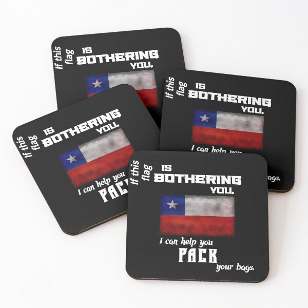 Item preview, Chilean flag - pack your bags designed and sold by 2Girls1Shirt.