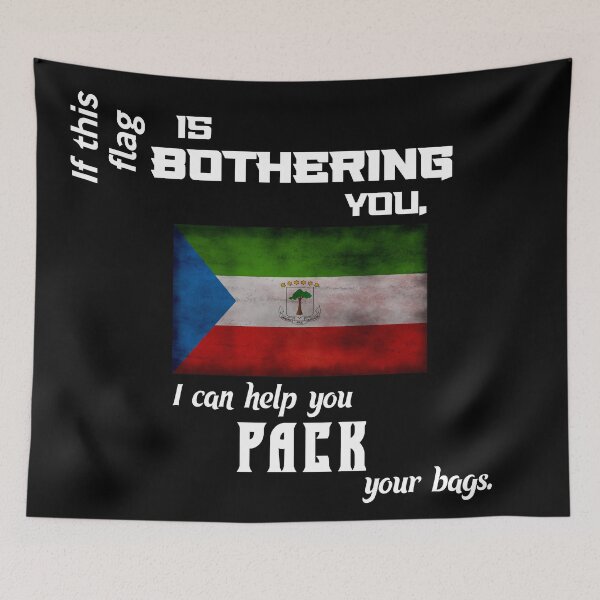 Item preview, Equatoguinean flag - pack your bags designed and sold by 2Girls1Shirt.