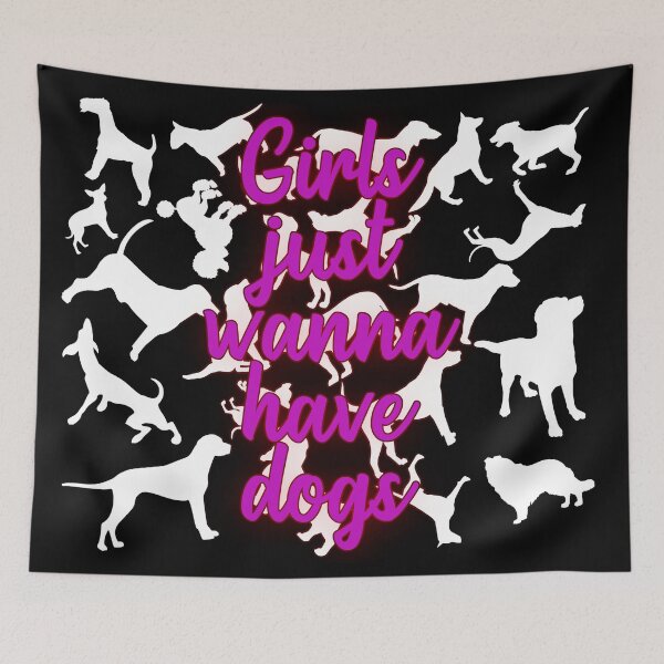 Aperçu de l'œuvre Girls Just Wanna Have Dogs - 6 créée et vendue par 2Girls1Shirt.
