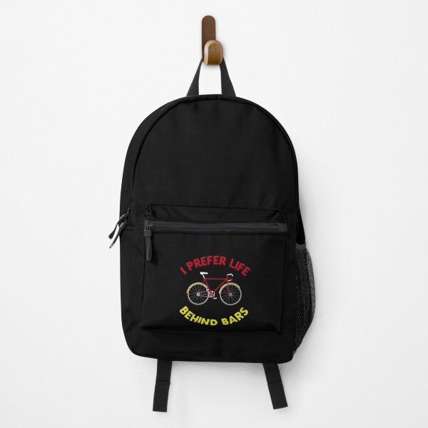 Item preview, I Prefer Life Behind Bars Humorous Bicycle Novelty designed and sold by TeesYouWant.