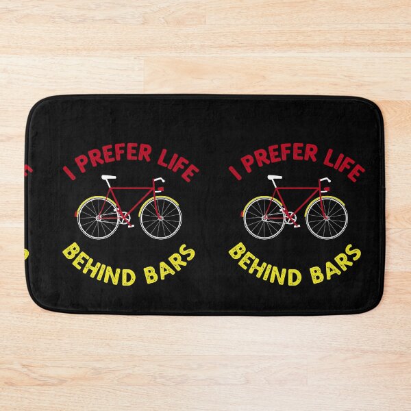 Item preview, I Prefer Life Behind Bars Humorous Bicycle Novelty designed and sold by TeesYouWant.