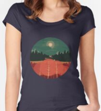 Midday Mountains Women's Fitted Scoop T-Shirt