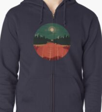 Midday Mountains Zipped Hoodie