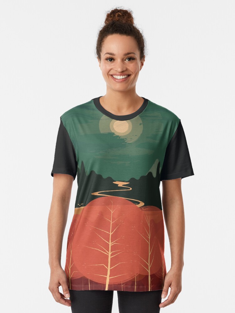 Alternate view of Midday Mountains Graphic T-Shirt