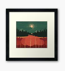 Midday Mountains Framed Print