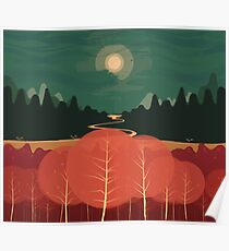 Midday Mountains Poster