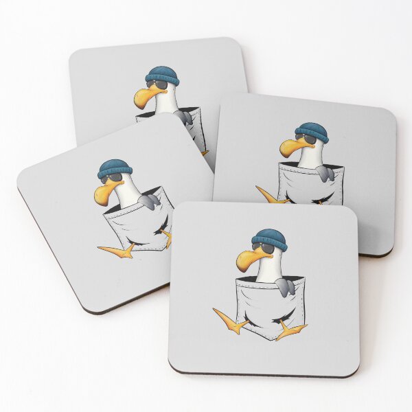 Item preview, Funky Hipster Sea-Bird with Sunglasses Seagull In Pocket designed and sold by Skizzenmonster.