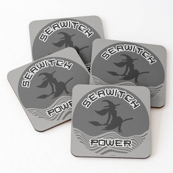 Item preview, Seawitch Power Round Sticker - Grey Silhouette  designed and sold by NoMatterLab.