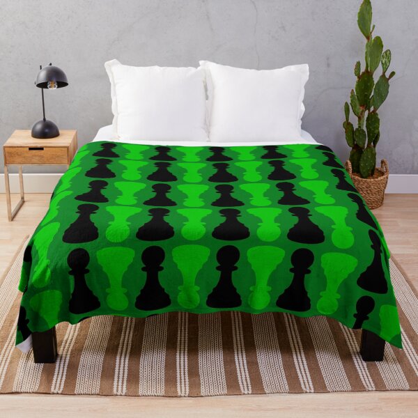 Item preview, Black And Green Pattern Chessboard Pieces designed and sold by d247.