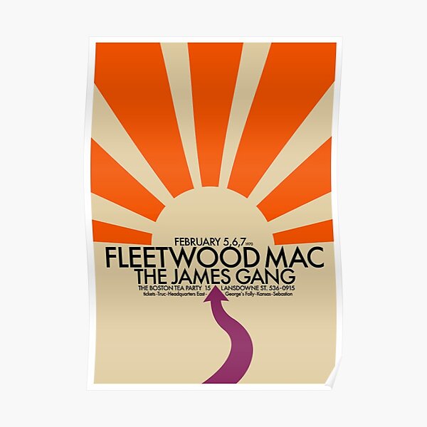 Moon Live Mac Concert Orange Poster