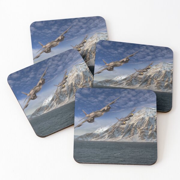 Item preview, RAF Mosquitos in Norway fjord attack designed and sold by Flight Artworks.