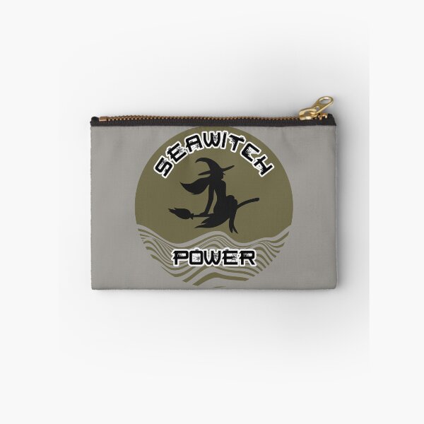 Item preview, Seawitch Power Round Sticker - Forest Green Silhouette designed and sold by NoMatterLab.