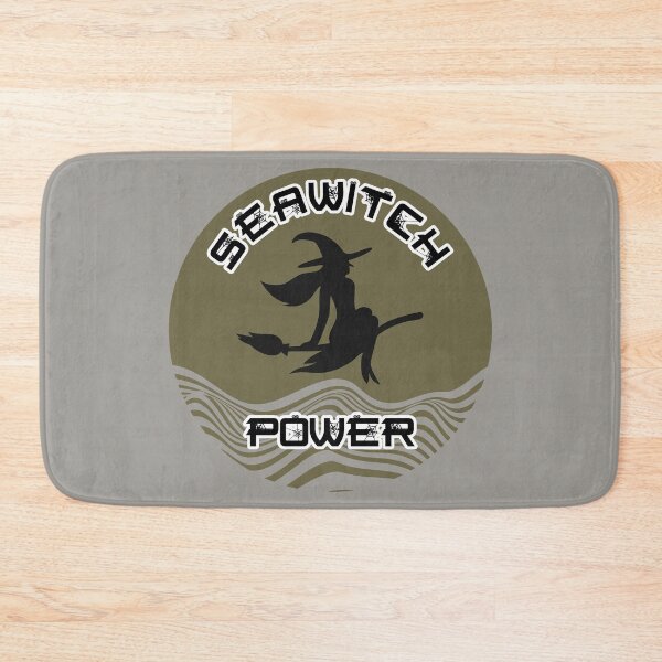 Item preview, Seawitch Power Round Sticker - Forest Green Silhouette designed and sold by NoMatterLab.