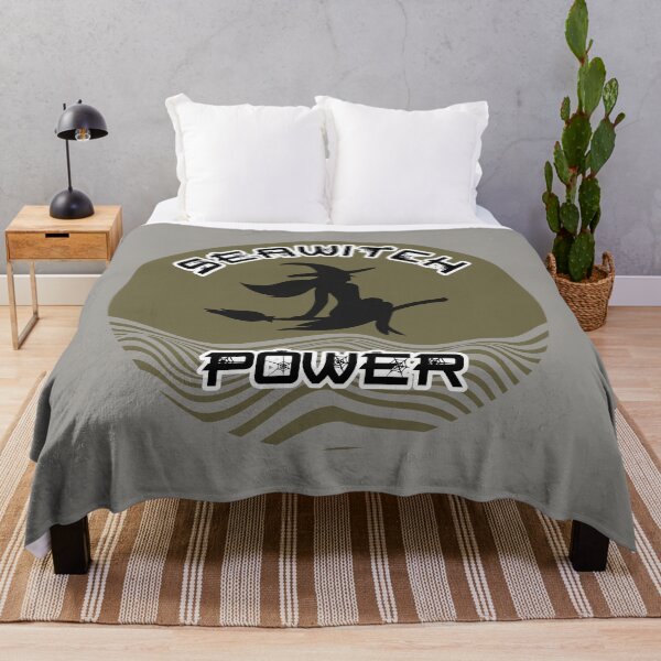 Item preview, Seawitch Power Round Sticker - Forest Green Silhouette designed and sold by NoMatterLab.