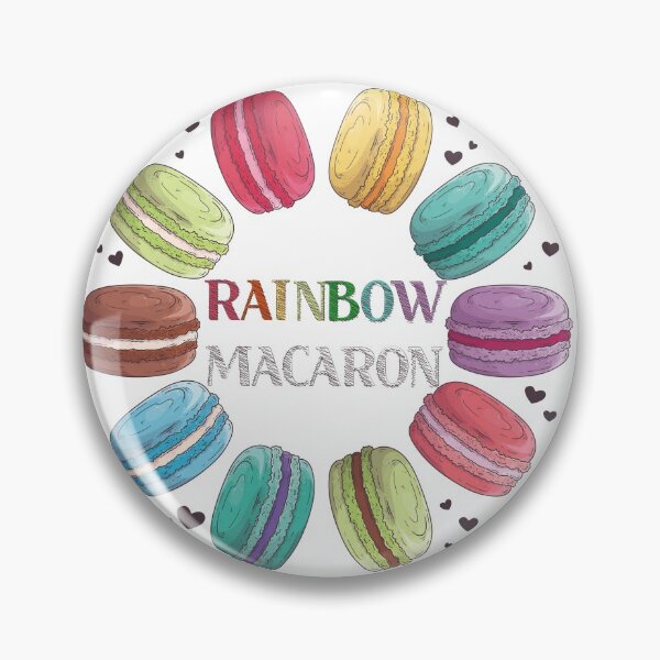 Item preview,  rainbow macaron pink sweet donuts heart mask designed and sold by Queengood.