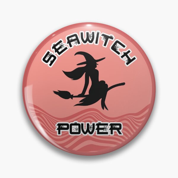 Item preview, Seawitch Power Round Sticker - Pink Silhouette designed and sold by NoMatterLab.