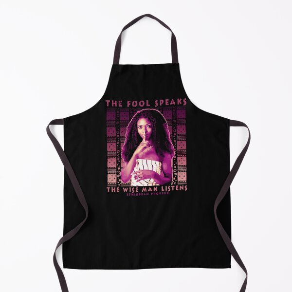 Item preview, The Fool Speaks, the Wise Man Listens, African Ethiopian Proverb, African Pattern, Africa Gift designed and sold by Proverbial Wisdom Design.