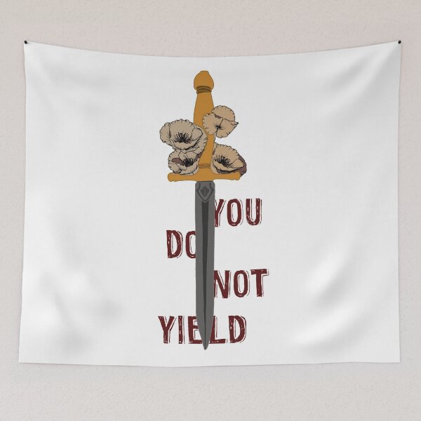 Item preview, “You do not yield” - Throne of Glass/ACOTAR quotes  designed and sold by CrescntDesigns.