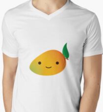 Cute Kawaii Mango Men's V-Neck T-Shirt