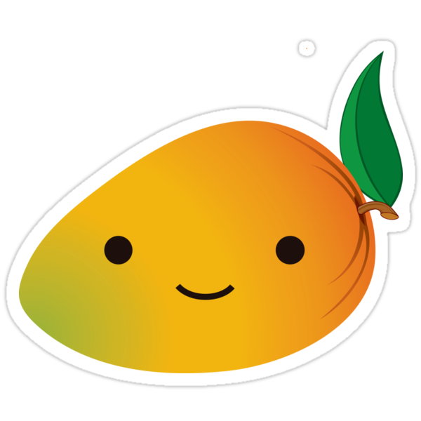 Cute Kawaii Mango Stickers By Eggtooth Redbubble