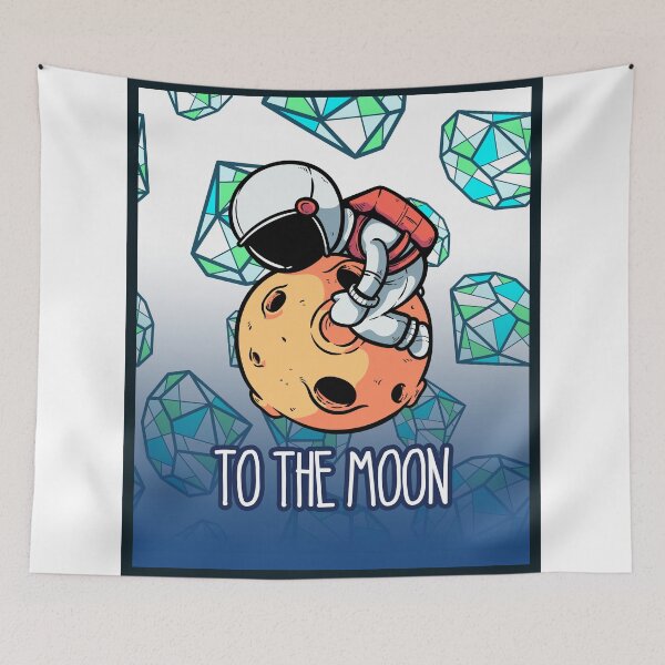 Item preview, GME TO THE MOON ART! designed and sold by GraphicApes.