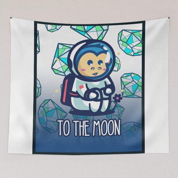Item preview, GME TO THE MOON ART! designed and sold by GraphicApes.