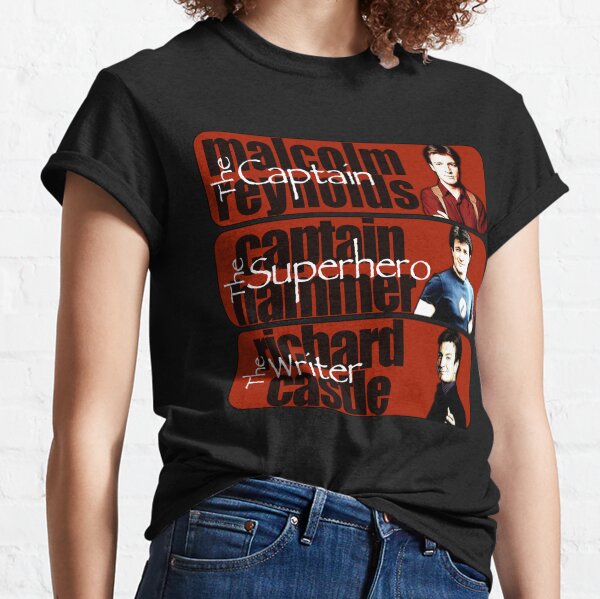 The Captain, The Superhero, and The Writer Classic T-Shirt