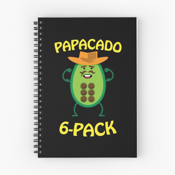 Item preview, Papacado 6 Pack Dad Avocado Cute Workout designed and sold by d247.