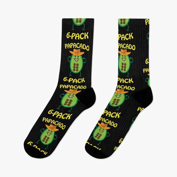 Item preview, Papacado 6 Pack Dad Avocado Cute Workout designed and sold by d247.