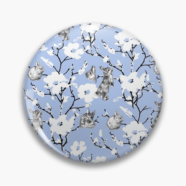 Item preview, The Little Easter Bunny Flop Blue Background designed and sold by Caroline Bochud.