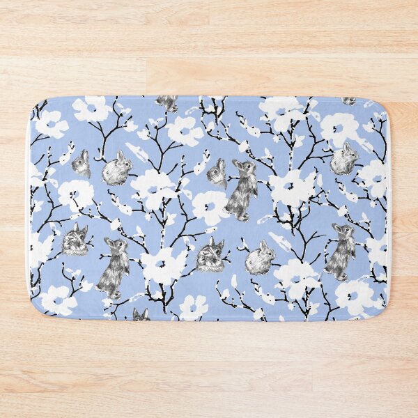 Item preview, The Little Easter Bunny Flop Blue Background designed and sold by Caroline Bochud.