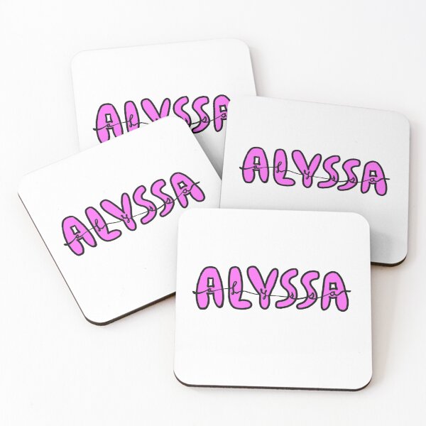 Item preview, Alyssa name custom designed and sold by Artzy-stickers.