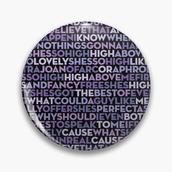 Item preview, She's So High - Tal Bachman (lyrics) v.1 designed and sold by x1brett.