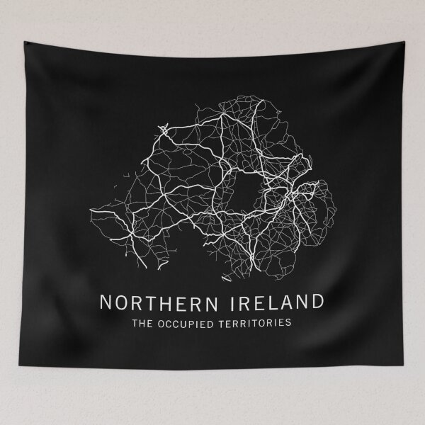 Item preview, Northern Ireland Road Map designed and sold by clarkstpress.