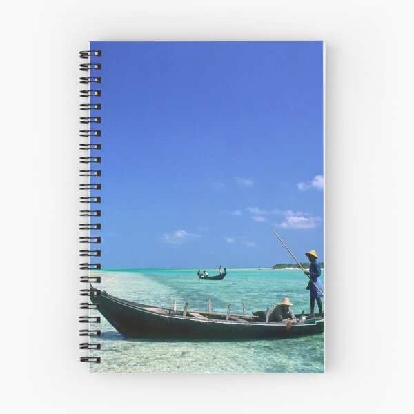 Artikelvorschau, Lakshadweep Strand Indien, Fischer, die in das Meer gehen, tropischer Druck, indische Kunst, moderne Kunst, Wandkunst, Druck, moderne personalisierte Geschenke, individuell gedruckte Geschenke. entworfen und verkauft von CameraDesign.