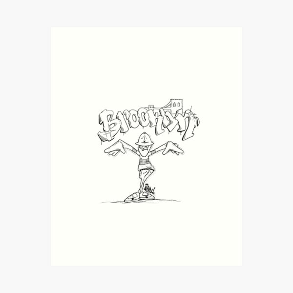 Brooklyn B-Boy Hooligan  Art Print
