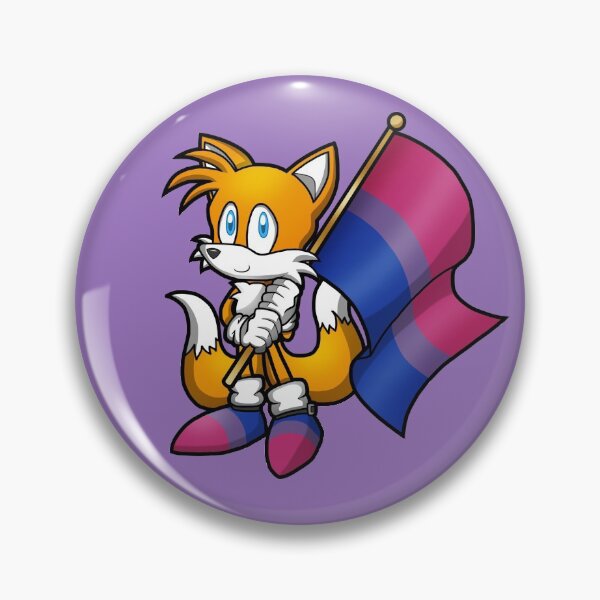 Item preview, Anthropomorphic Two Tailed Fox LGBT Pride Flag Bisexual Bi designed and sold by Zphal.