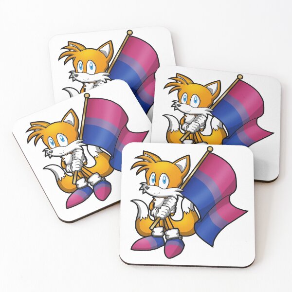 Item preview, Anthropomorphic Two Tailed Fox LGBT Pride Flag Bisexual Bi designed and sold by Zphal.
