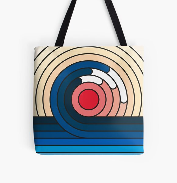Tsunami Tote Bag by AlexOmist | Redbubble Tsunami Tote Bag by Alex Omist