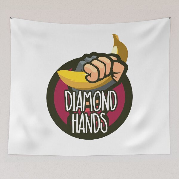 Item preview, Diamond Hands - GME ART designed and sold by GraphicApes.